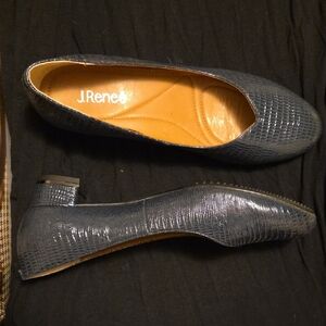 J.Renee Women's Navy Textured Loafers